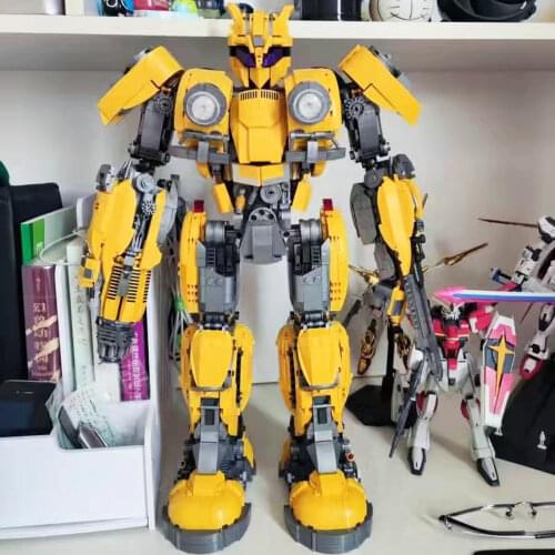 Creator Expert Ideas Optimus Transformation Robot Truck Moc Modular Bricks Bumblebeed Transformationer Building Blocks Model