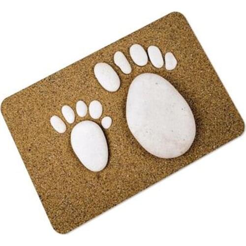 Creative Ankle Print Carpets Bathroom Entrance Mat/rugs Kitchen Water Absorption Decor For Room Mats/rug Tapete Living Anti-skid