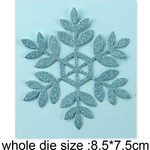Metal cutting dies snowflake 85*75mm cut die mold decoration Scrapbook paper craft knife mould blade punch stencils dies