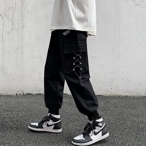 Gothic Harajuku Men Hip Hop Pants Chain Wide Leg Goth Hippie Streetwear Trousers Loose Baggy Fashion Joggers Sweatpants ZZ522