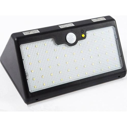 5pcs/lot 60 LED Motion Sensor Solar Wall Light Lamp Built-in 9600mah Battery Cool White Warm White Outdoor Garden Street Light