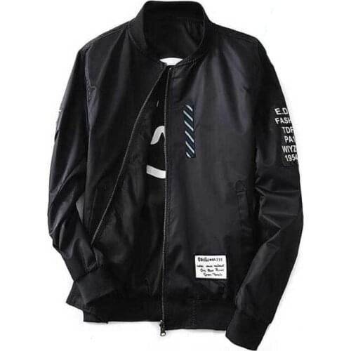 New Bomber Jacket Men Pilot with Patches Green Both Side Wear Thin Pilot Bomber Jacket Men Wind Breaker Jacket Men