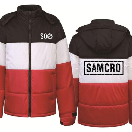 NEW Winter Men Hoodies SOA Sons of anarchy the child Fashion SAMCRO Mens Jacket Zipper Hoodies Male Casual Fleece Warm TOP