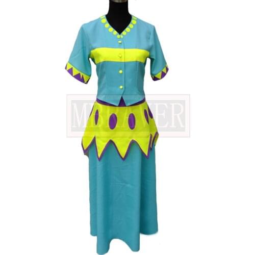 JoJos Bizarre Adventure Joseph Joestar Tequila Girl Cosplay Costume Green Blue Dress Clothing Custom Made Any Size