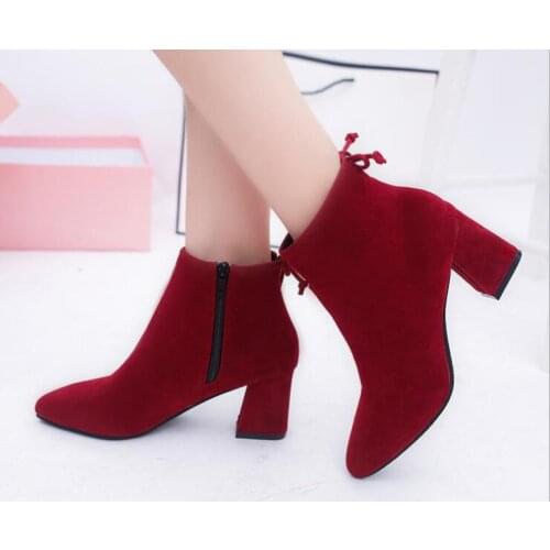 Autumn Winter shorha Woman Boots Women Shoes Ladies Thick Fur Ankle Boots Women High Heel Platform Rubber Shoes Snow Boots