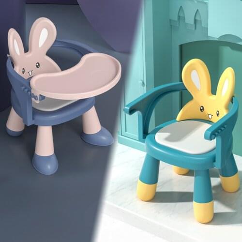 Chairs Plastic Rabbit Multifunctional Chair Height Adjustable Children Dining Chair Meubles Pour Enfants Fauteuil Enfant