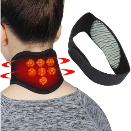 Heat Neck Guard Protective Brace Magnetic Therapy Wrap Protect Tourmaline Brace Support Self-heating Outdoor Fitness Equipment