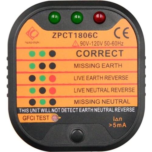 Electric Socket Testers Smart Power Outlet Socket Safety Leakage Voltage Detector Live Ground Wire Switch Safety Electroscope