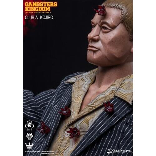 In Stock 1/6th DAMTOY DAM GK021 Gangster Kingdom Doll Bullet Wounded Hurt Gunfight 5PCS/SET Model Doll Action Scene Component