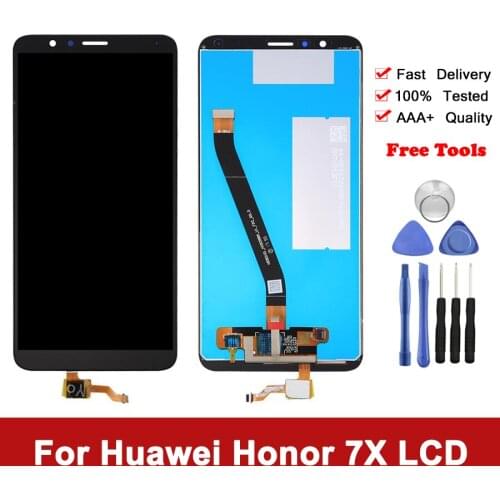 5.93'' LCD Display For HUAWEI Honor 7X Display Touch Screen Digitizer Assembly With Frame For Honor 7X LCD Replacement Parts