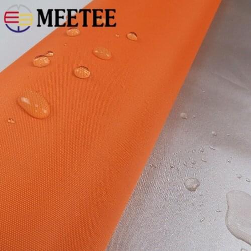 1/3Meters Meetee Wide 1.5M 210D Silver Coated Waterproof Oxford Fabric for Shading Rainproof Cloth Tent Sewing Material RC615