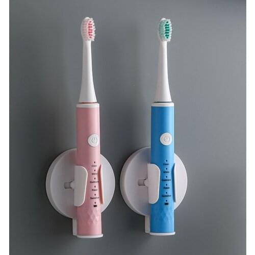 Electric Toothbrush Holder Bathroom Accessories Free-Punching Plastic Bathroom Organizer 7.2cm Wall Mounted Tooth Brush Rack 1pc