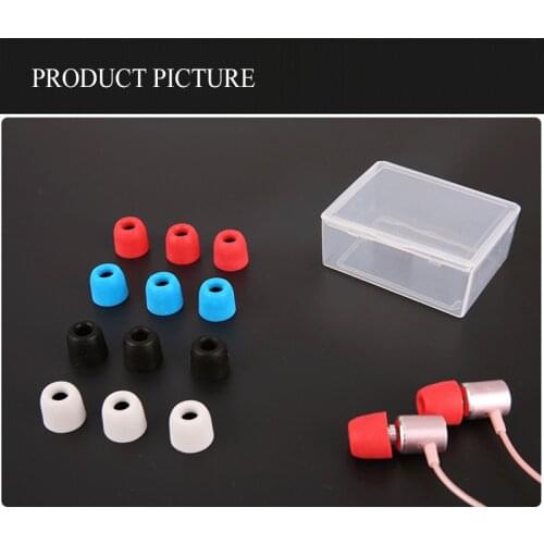 20 pcs/10pair ANJIRUI T200 Ear Pads/cap (L M S) 4.5mm caliber Ear plugs Cotton Tips Foam Memory T200 Ear Pads Sponge ear cushion