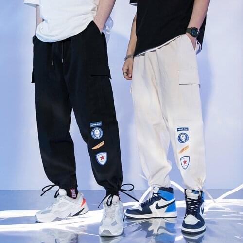Japanese Style 2021 Spring Autumn New Fashion Brand Cargo Pants Men High Quality Trouser Oversize Hip Hop Pants Youth