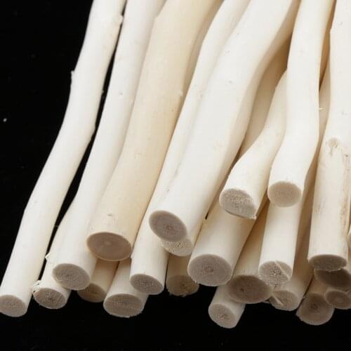 50pcs White Driftwood Wooden Pieces Coastline Wreath Arts Crafts DIY Sticks
