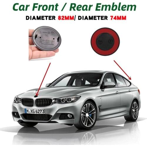 74/82mm Logo Front Trunk Car Emblem Badge for BMW X3 E83 X5 E70 X6 E71 E46 E39 E38 E90 E60 Z3 Z4 F48 E84 E60 E61 E89 F47