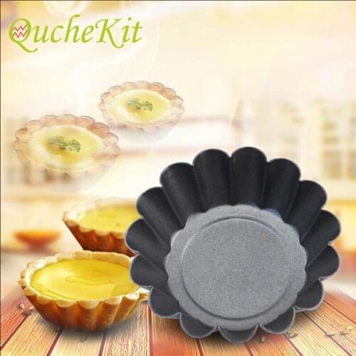 Nonstick Ripple Carbon Steel Tart Quiche Flan Pan Mold Egg Tart Cupcake Muffin Baking Mould Pastry Tartlet Pans Bakeware Tools