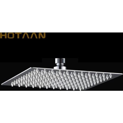 Free Shipping 12 inch 30x30cm square stainless steel ultra-thin shower head rainfall shower head Chuveiro YT-5130