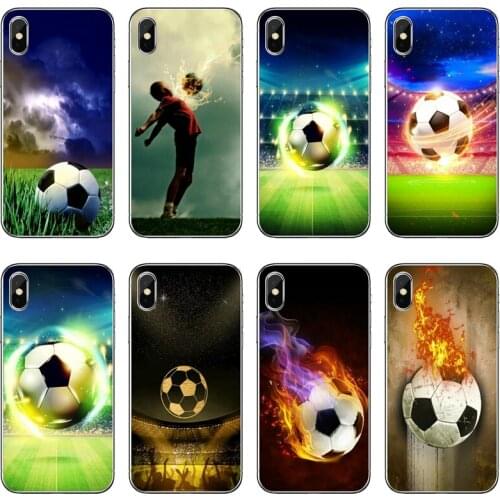 Fire Football Skeleton Soccer Ball Phone Case For Samsung Galaxy A71 A70 A60 A51 A50 A41 A40 A31 A30 A20E A21S A12 A10 A7 A5 A3