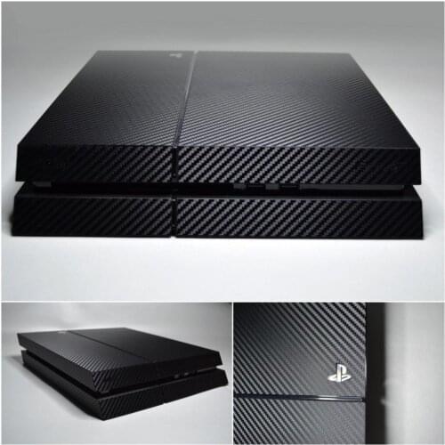 PlayStation 4 Black Carbon Fiber Skin Sycamore Extreme