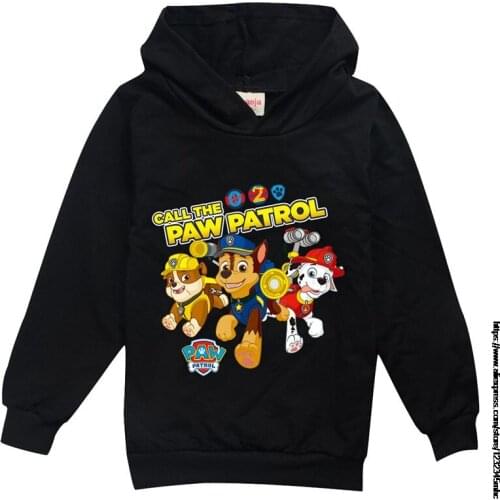 Children Sweatshirts Boys 2021Spring High Quality Clothes Boys Girls Hoodies Baby PAW PATROL Print Costume