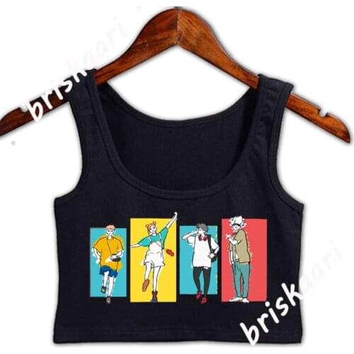 Jujutsu Kaisen Crop Top Women Top Designer For Girl Summer Original Famous Size S-2xl Gents Vest