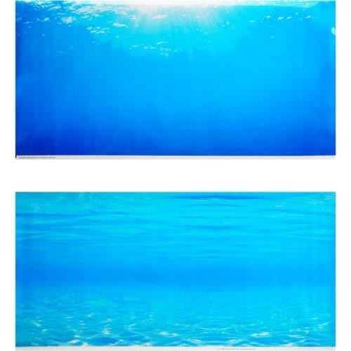 Juwel New PVC Double Sided Aquarium Background Poster Decoration Fish Tank Wall Background Picture Ocean Fish Aquarium Decor