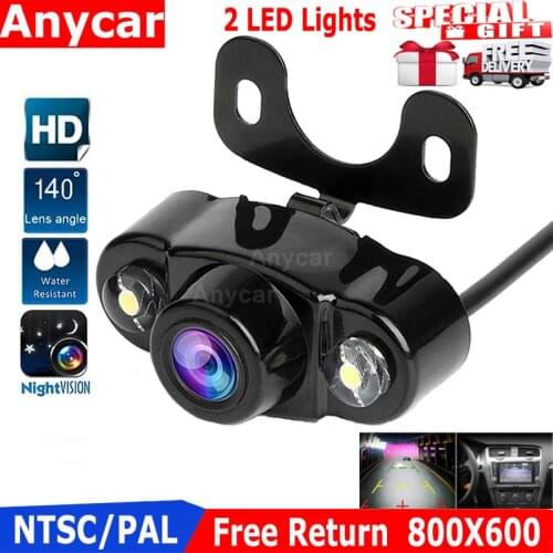 Rear View Camera Car Reverse Camera Universal 2 LED Night Vision Backup Parking Waterproof Parking Assistance Camera