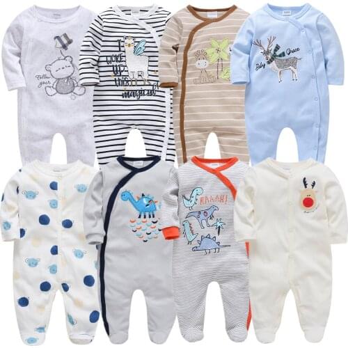 Toddler Baby Boys Rompers Roupas Bebe De Cartoon 100%Cotton Newborn Baby Girls Body Suit Baby Pajama Kids Jumpsuit Onesies