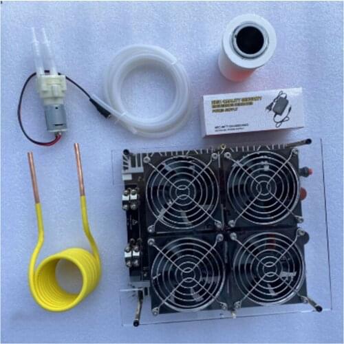 New 5KW/5000W ZVS Induction Heater Induction Heating PCB Board Heating Machine Melted Metal + Coil+Pump+ crucible+power supply