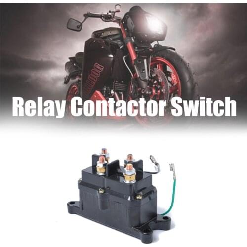 New Motorcycle 12V Solenoid Relay Contactor Winch Rocker Switch Thumb for ATV/UTV Universal
