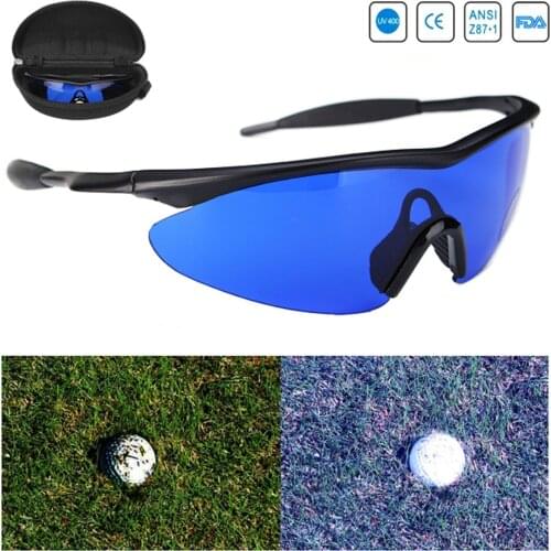 Golf ball locating glasses The golf caddy locates the ultraviolet ray of the ball protecting glasses