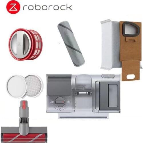 Original Roborock H6 Handheld Cordless Vacuum Cleaner Charger Power Adapter Dust Bags Main Brush Filter Floor Brush Accessories