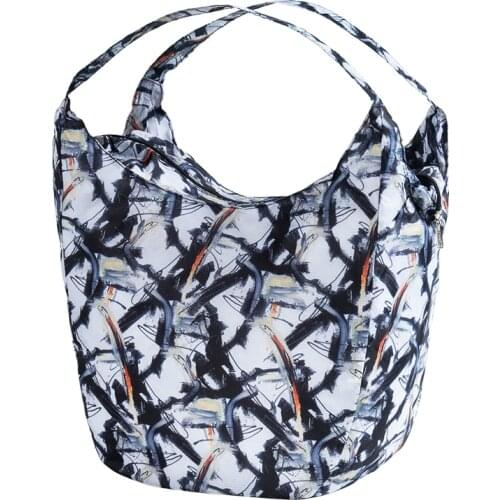 Playking new style shopping hand bag folding light weight foldable sport gym outdoor traveling shoulder tote