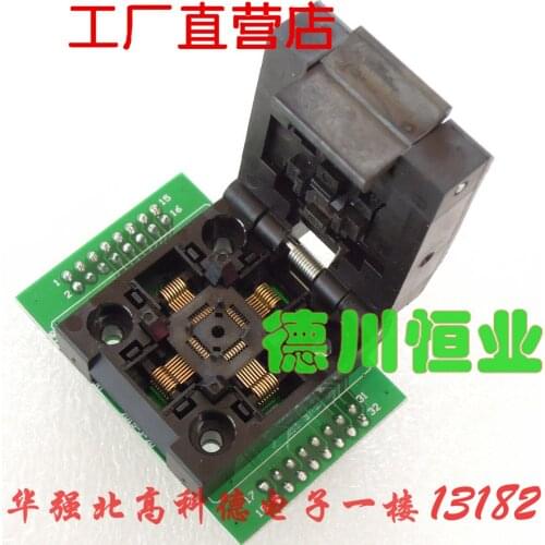 TQFP32 Programming Socket 0.5 Pin Pitch FQFP32 QFP32 to DIP32 Programming Socket