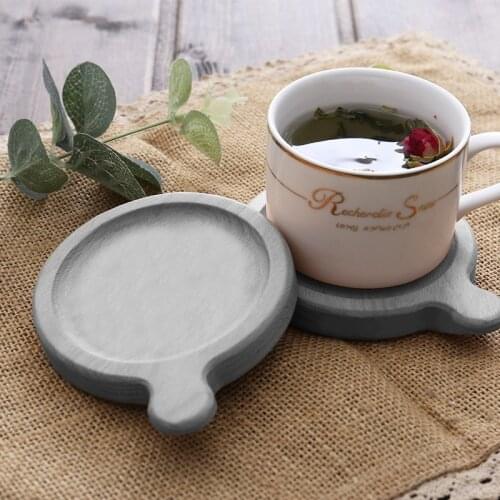 Cement coasters tray silicone mold home furnishing pieces Nordic creative simple style cement insulation coasters silicone mold