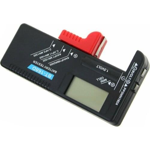 Battery Tester LCD Digital Display Battery Capacity Tester For 9v No.1/2/5/7 Button Battery Direct Digital Display BT168D