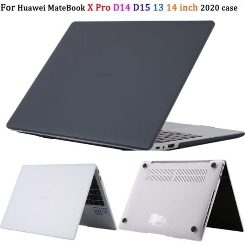 Ultra Slim Crystal Clear Matte Laptop Cases Hard Shell for Huawei MateBook D15 D14 2020 X Pro 13 14 Inch Protective Cover Case