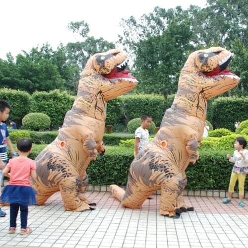 Party Wedding Adult T-REX Inflatable Costume Christmas Cosplay Dinosaur Animal Jumpsuit Halloween Costume for Women Men
