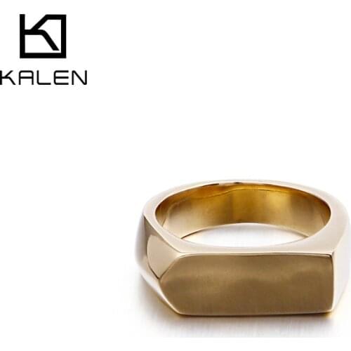 Vintage 6mm Wide Geometric Ring Mens Stainless Steel Nordic Rock Accessories