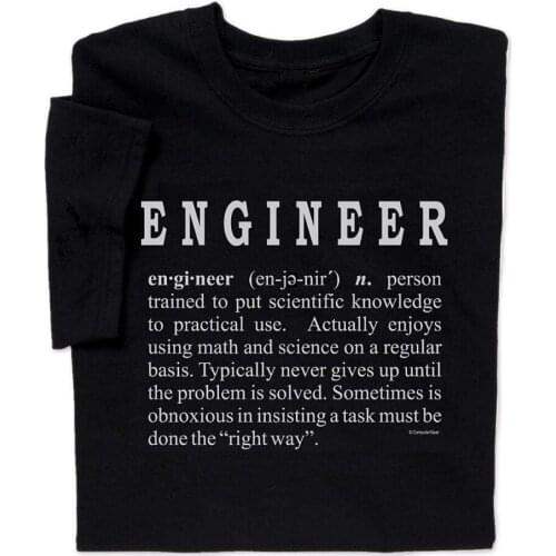 Funny Engineering T Shirt Engineer Definition Geek Nerd Adult TeeNew 20 18 Hip Hop Men And Men Brand Clothing Fashion Tees