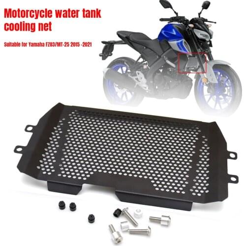 Motorcycle Radiator Guard Grill Cover Protector Motorcycle Oil Cooler Guard for Yamaha MT03 FZ03 MT25 2015-2021