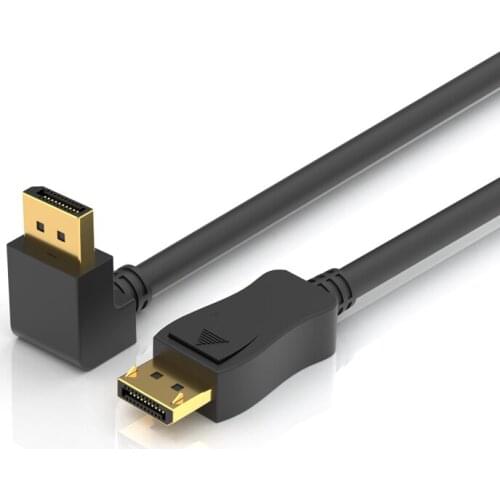 1m/1.5m/2m/3m 90 degree right angle DP1.2 cable elbow HD displayport Male to Male Extension large DP4K2K support 144hz