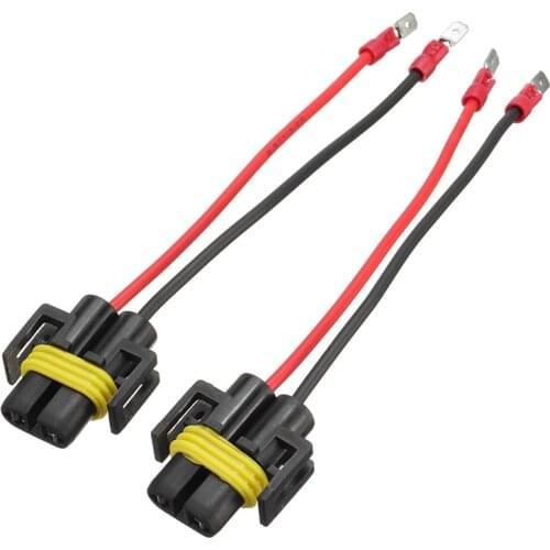 2pcs H11 To H11B Wiring Harness Socket Car Halogen Light Connector Cable Plug Adapter for HID LED Foglight Head Light