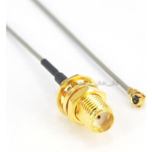 2 pieces/lot) Pigtail Cable 40cm 1.13 Extension Cable SMA Female Bulkhead to Ufl./IPX RF Connector