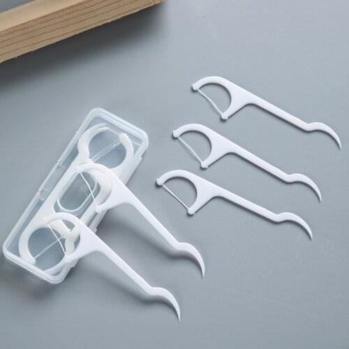 200PC Dental Floss Super Fine Thick Dental Floss Check Family Pack Disposable Dental Floss Stick Two Boxes Toothpick with Floss