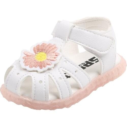 2020 Soft Bottom Toddler Newborn Light Shoes Baby Girl Summer Infant Baby Girl Sandals Fashion Flowers Boys Shoe For 6M 1 2 3