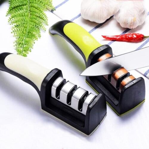 Knife Sharpener 3 Stages Professional Kitchen Sharpening Stone Grinder knives Whetstone Tungsten Diamond Ceramic Sharpener Tool
