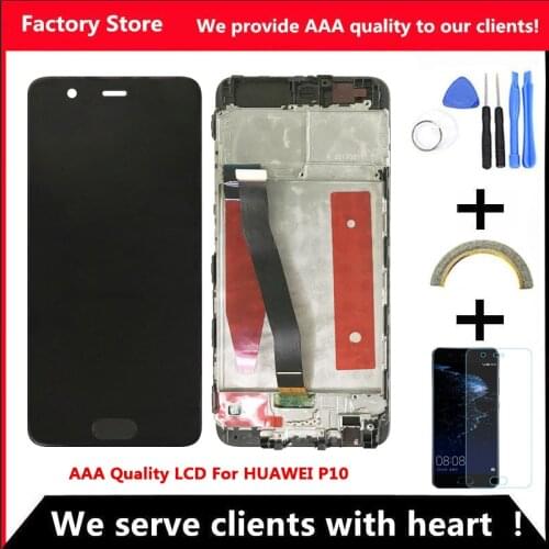 5.1 Inch AAA Quality LCD For HUAWEI P10 Lcd With Frame Display Screen For HUAWEI P10 Sceen VTR-AL00 VTR-AL01 VTR-L09 VTR-L10