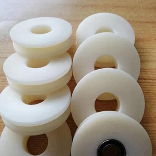 50pcs Customized nylon pulley of various sizes nylon regulating wheel U-shaped groove with hole pulley nylon gear belt pulley